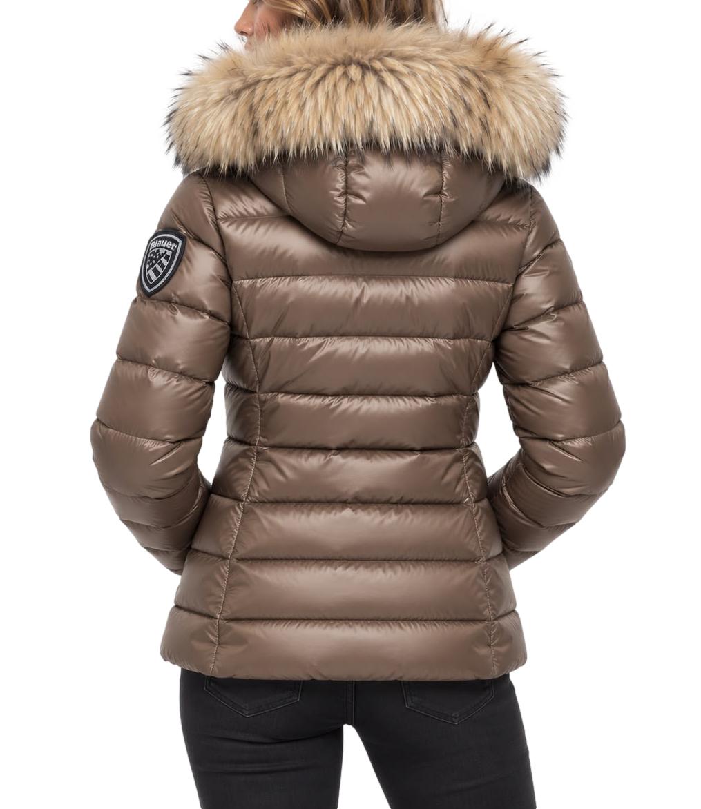 Piumino Blauer marrone beige Arcadia