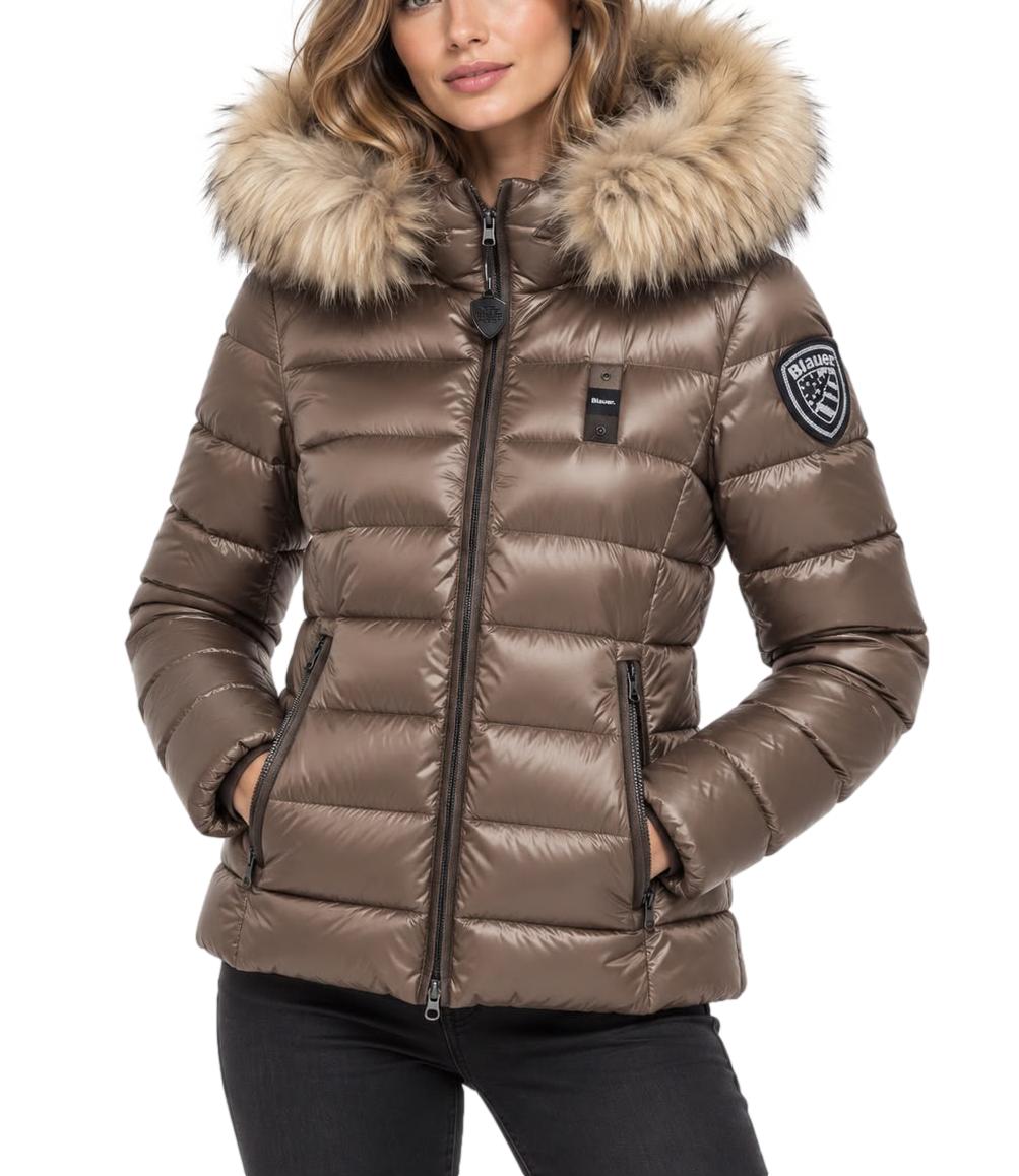 Piumino Blauer marrone beige Arcadia