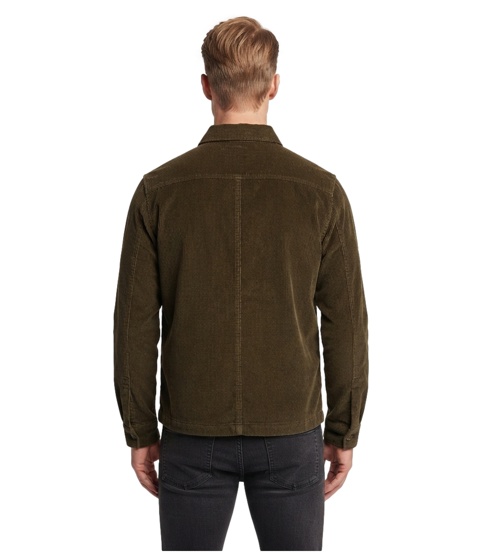 Velvet shirt trapunta hunter marrone