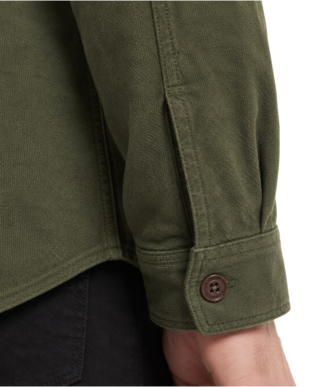 Bl'ker Moleskine shirt trapunta hunter green military