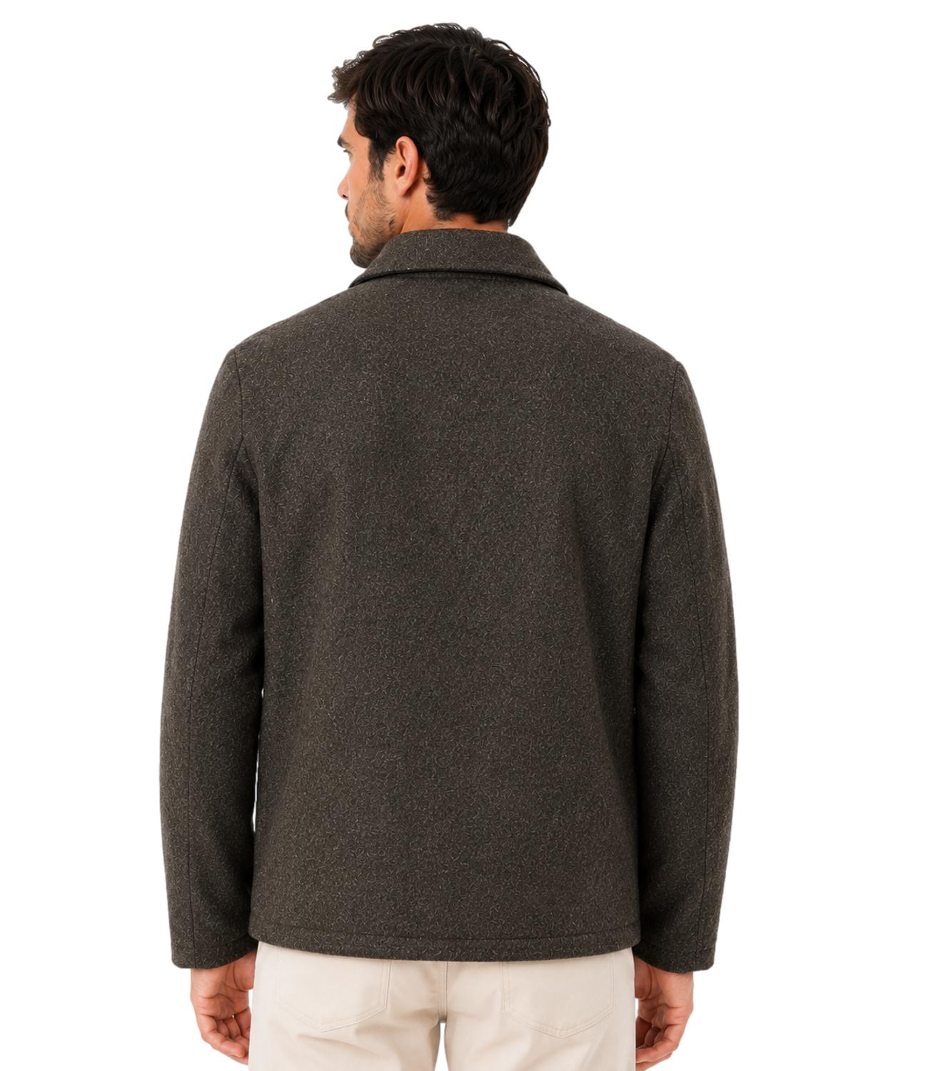 Bl'ker giacca Work Shirt Donegal reversible brown