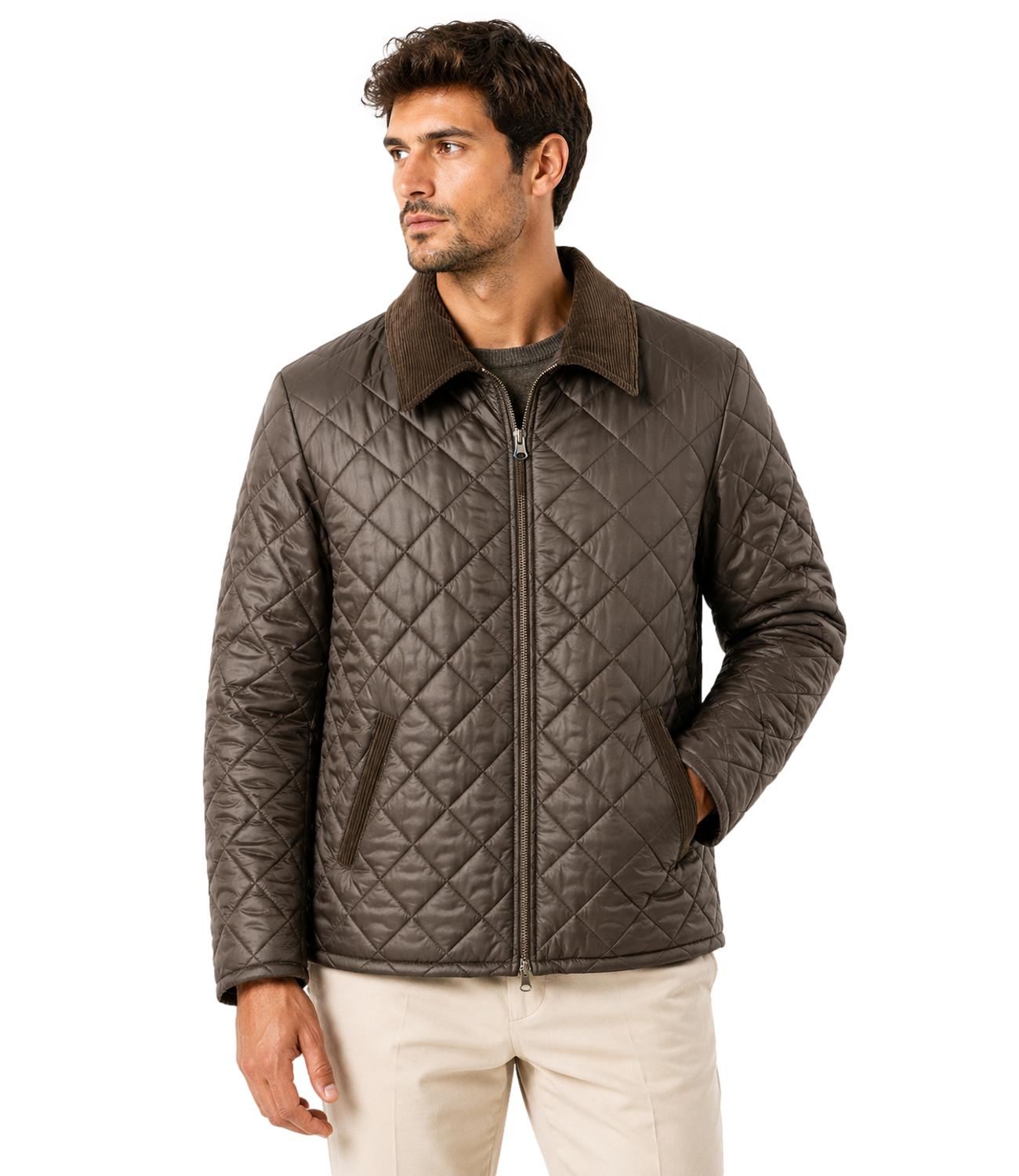 Bl'ker giacca Work Shirt Donegal reversible brown