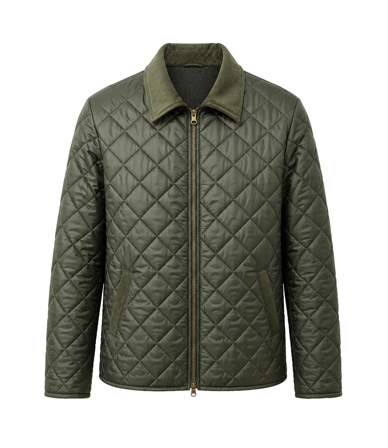 Bl'ker giacca Work Shirt Donegal reversible green