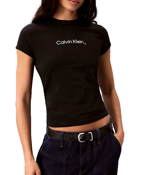 T-shirt nera Carvin Klein donna