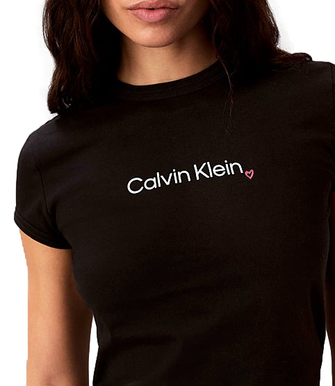 T-shirt nera Carvin Klein donna