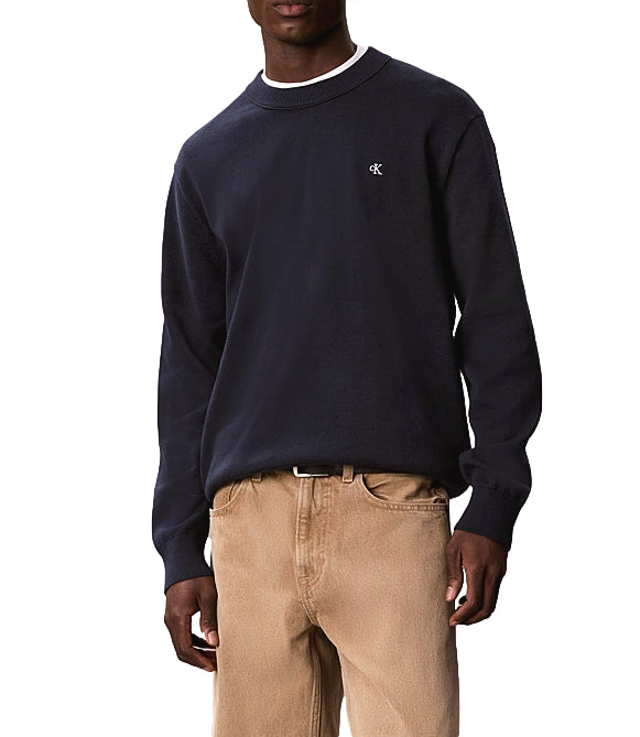 Calvin Klein pullover girocollo zaffiro scuro uomo