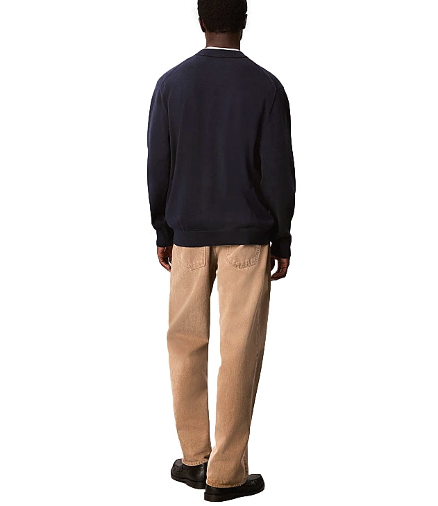 Calvin Klein pullover girocollo zaffiro scuro uomo