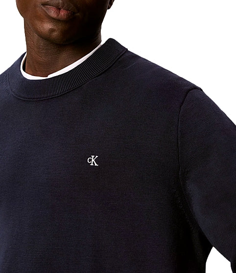 Calvin Klein pullover girocollo zaffiro scuro uomo