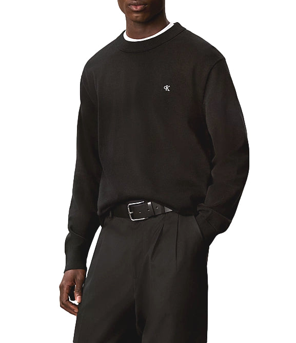 Calvin Klein pullover girocollo nera uomo