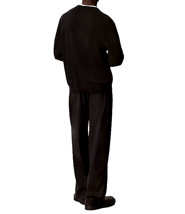 Calvin Klein pullover girocollo nera uomo