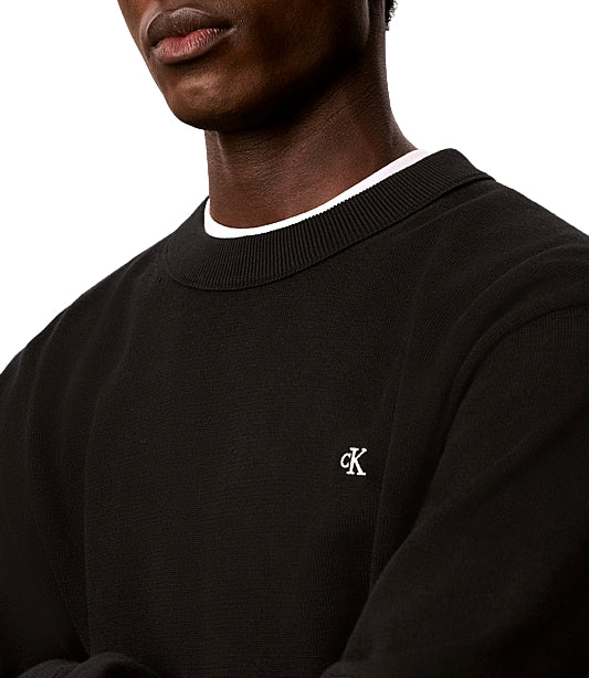 Calvin Klein pullover girocollo nera uomo