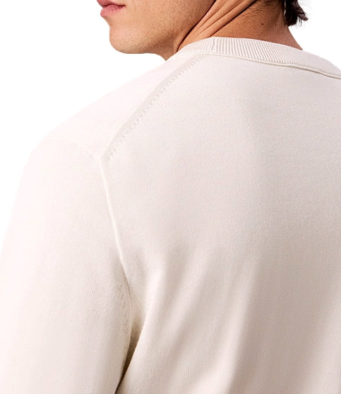 Calvin Klein pullover girocollo panna uomo