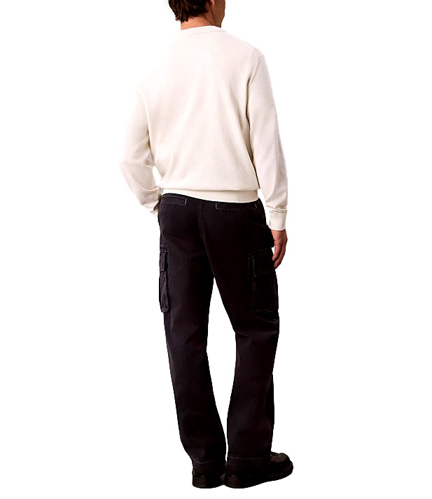 Calvin Klein pullover girocollo panna uomo