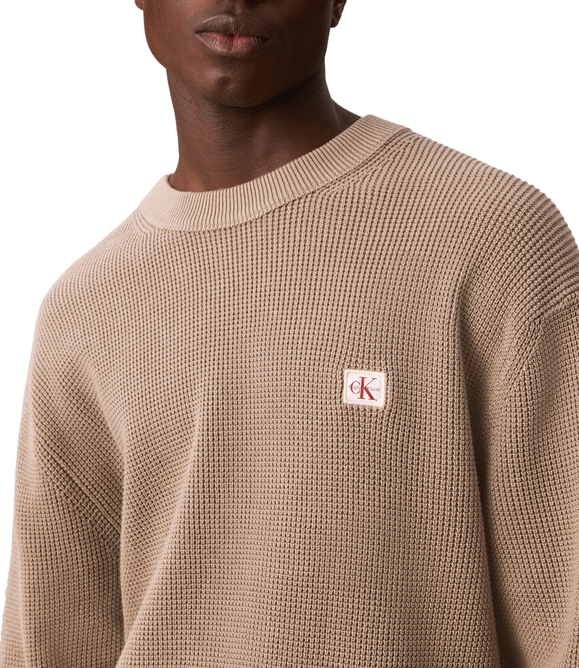 Calvin Klein Pullover Roasted Cashew Uomo