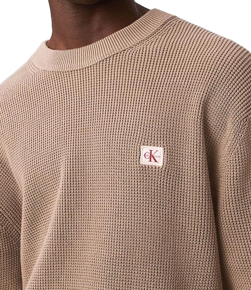 Calvin Klein Pullover Roasted Cashew Uomo