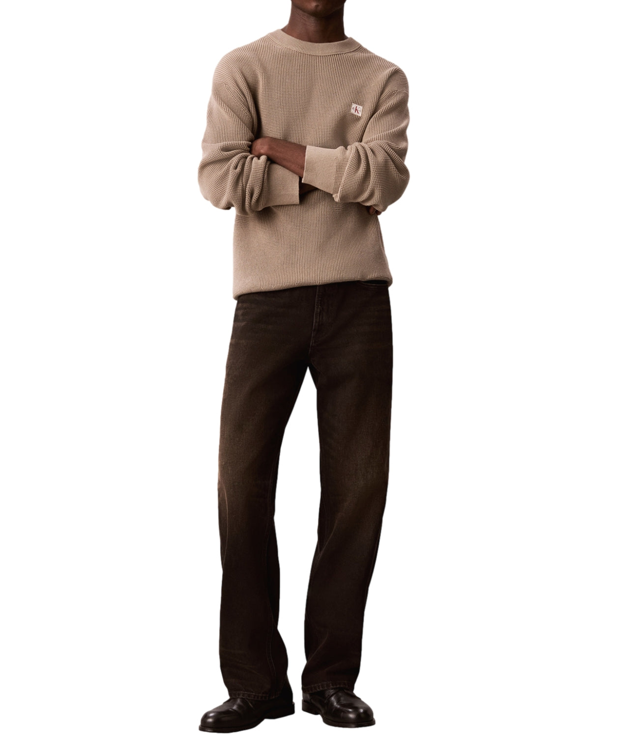Calvin Klein Pullover Roasted Cashew Uomo
