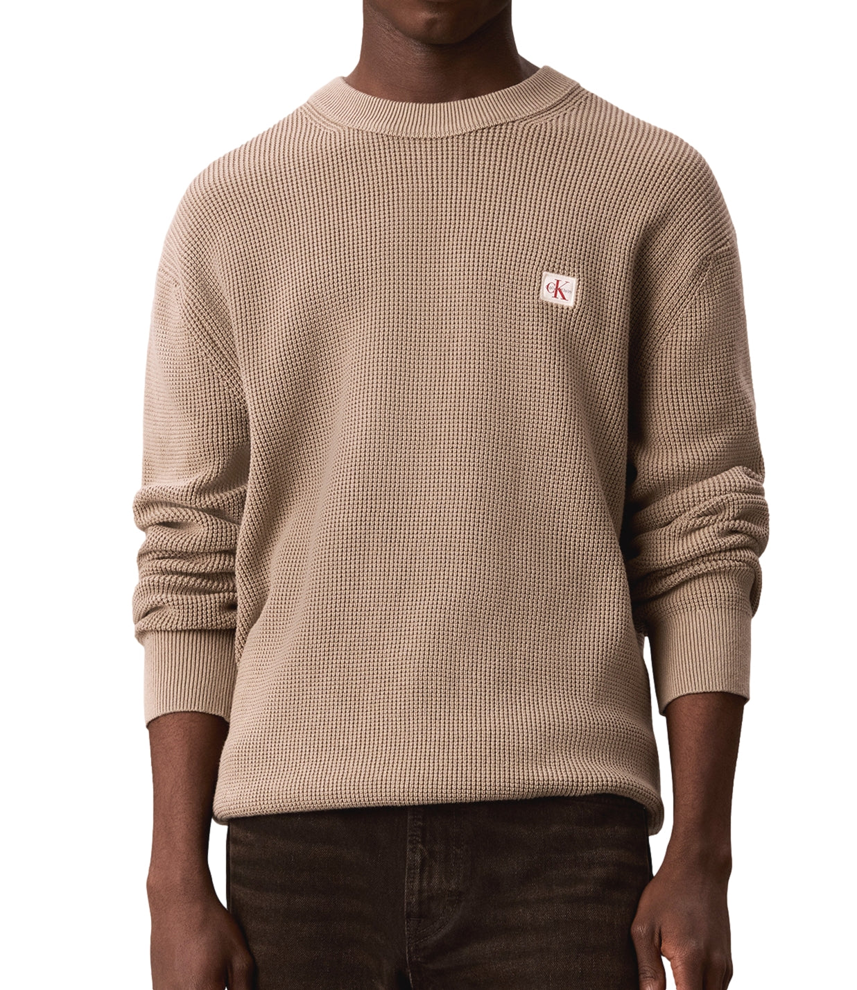Calvin Klein Pullover Roasted Cashew Uomo
