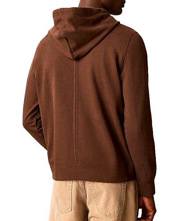 Calvin Klein Felpa con cappuccio marrone uomo