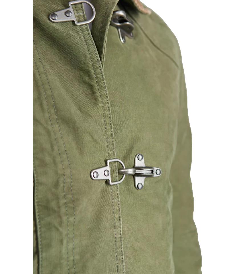 Chesapeake's fireman bedford jungle cloth jacket green