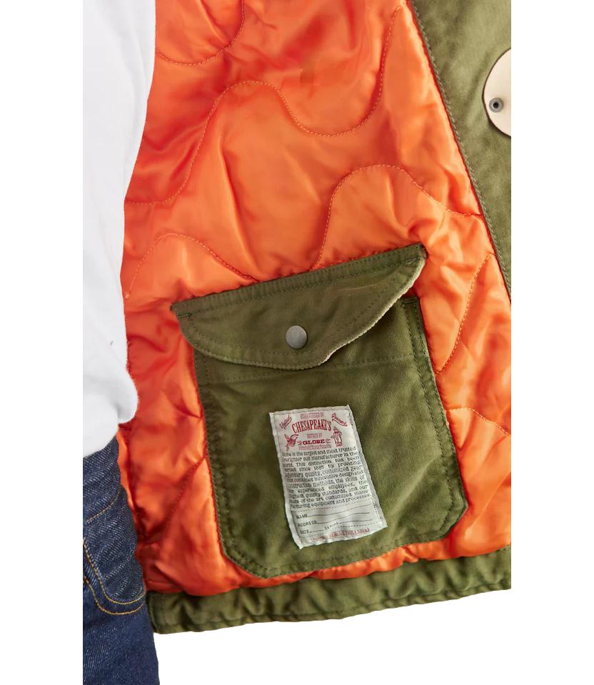 Chesapeake's fireman bedford jungle cloth jacket green