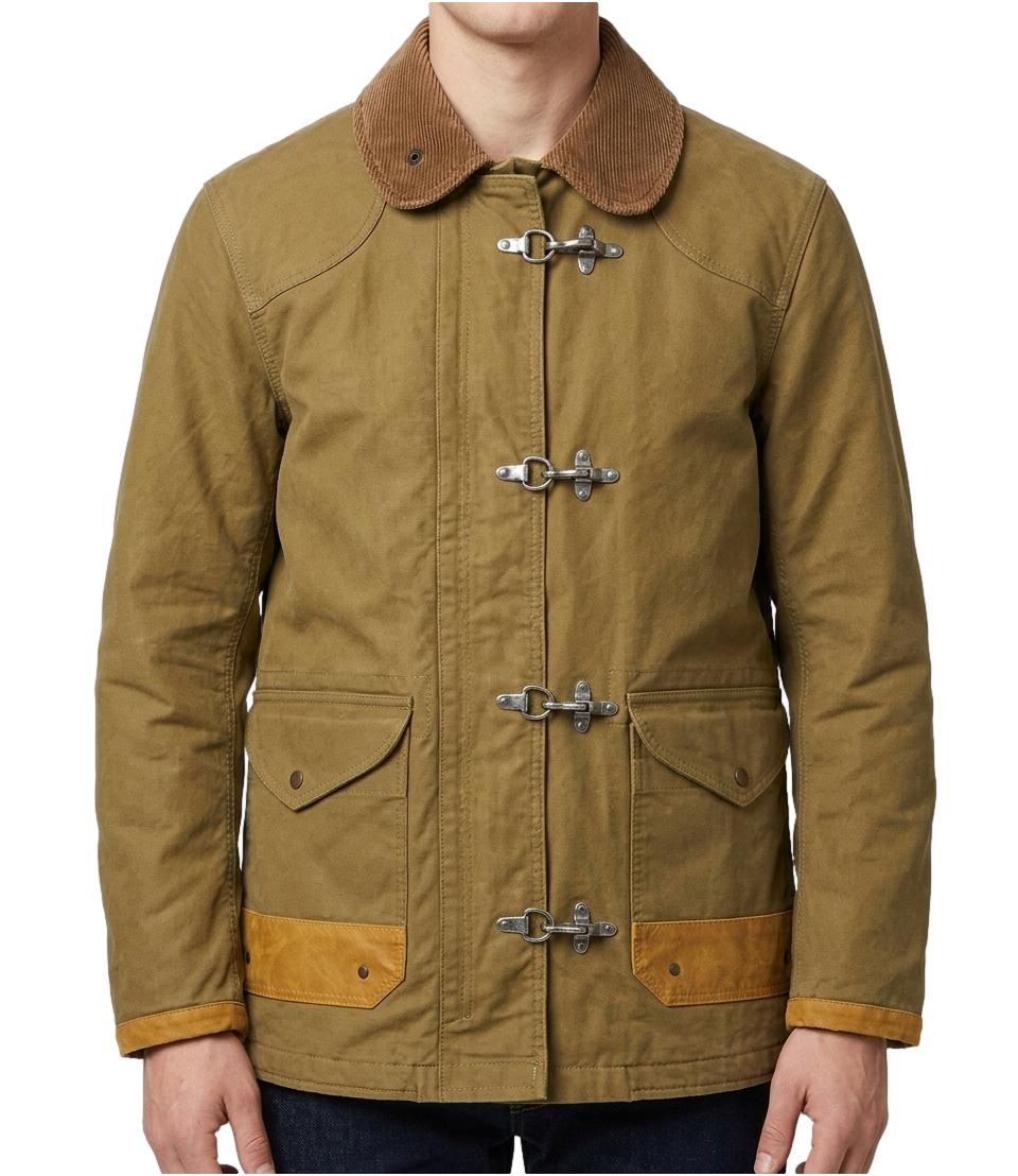 Chesapeake's fireman bedford jungle cloth jacket beige