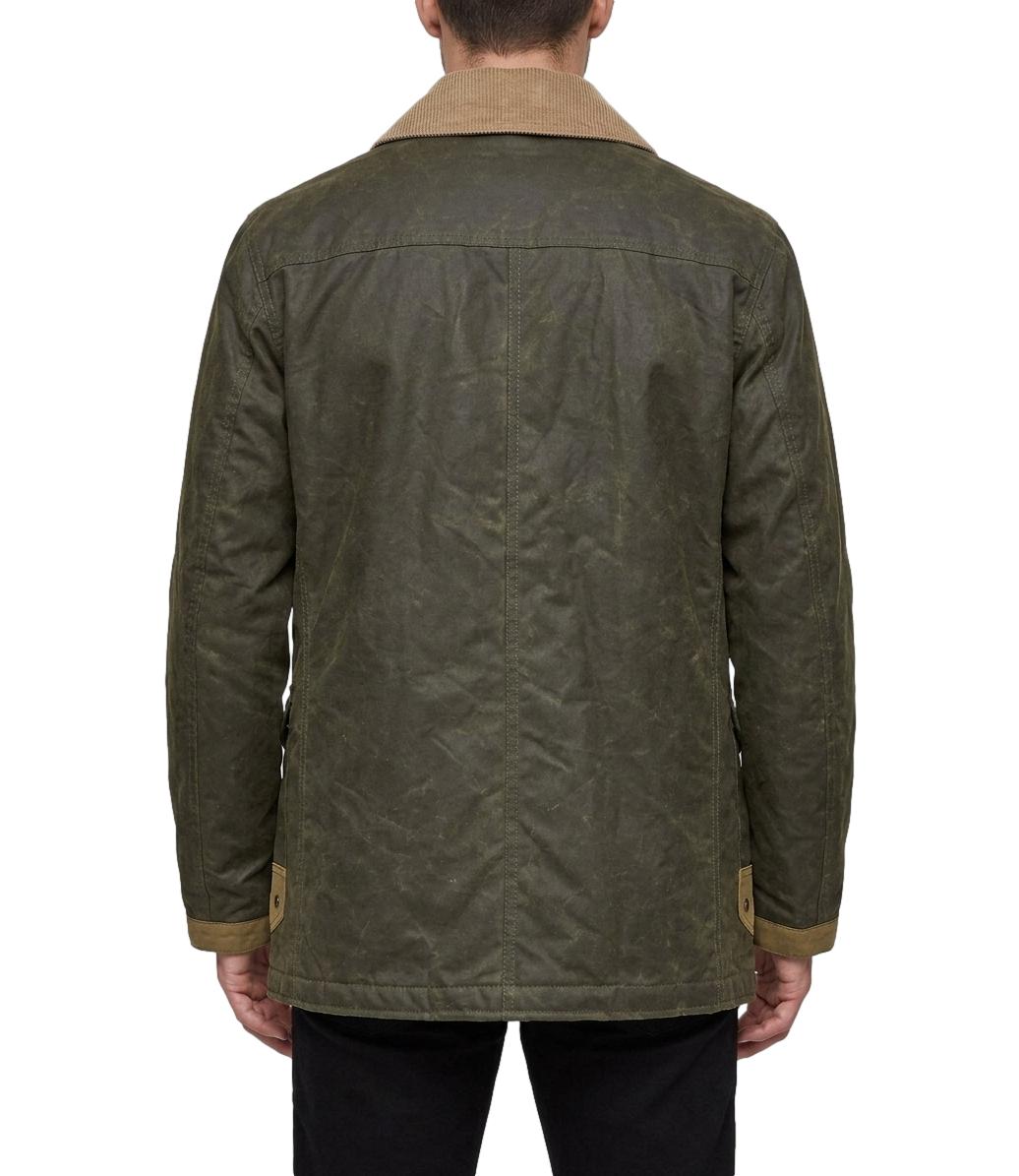 Chesapeake's fireman jkt bedford waxed cotton verde scuro cerato