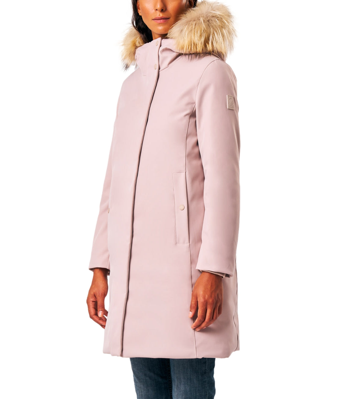 Ciesse Giacca LOLITA REAL FUR Perfectly Pale Donna