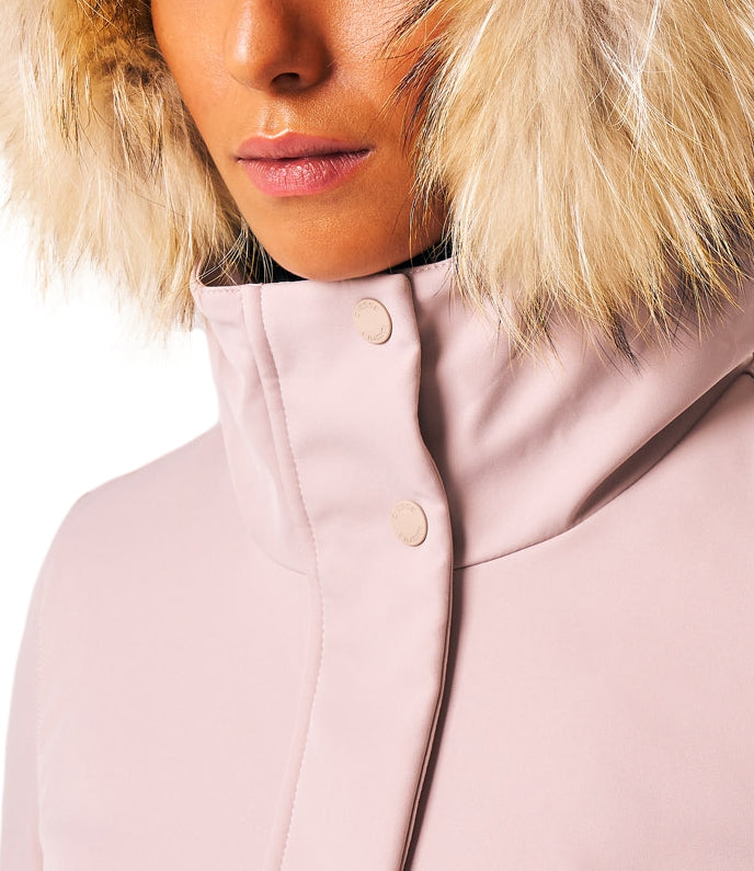 Ciesse Giacca LOLITA REAL FUR Perfectly Pale Donna