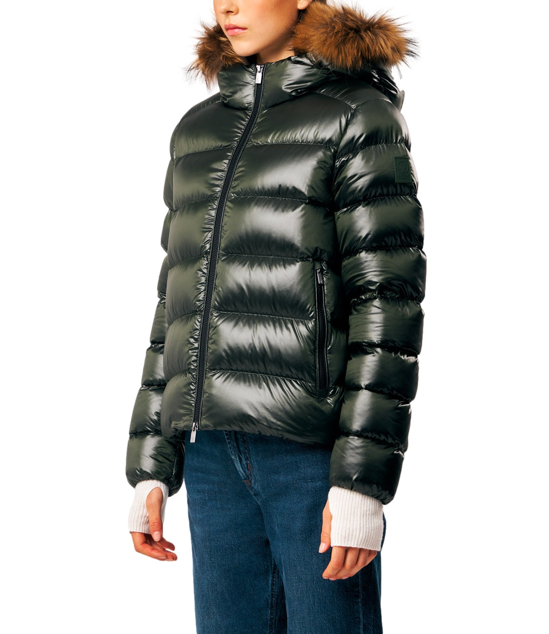Ciesse Giacca LIA REAL FUR Duffle Bag Donna