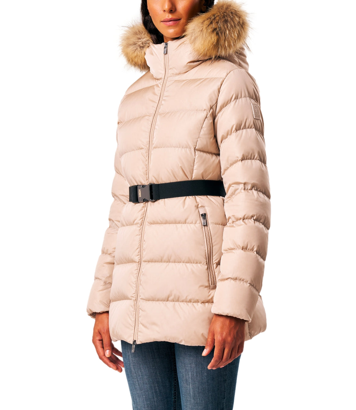Ciesse Giacca ROSALIA REAL FUR Perfectly Pale Donna