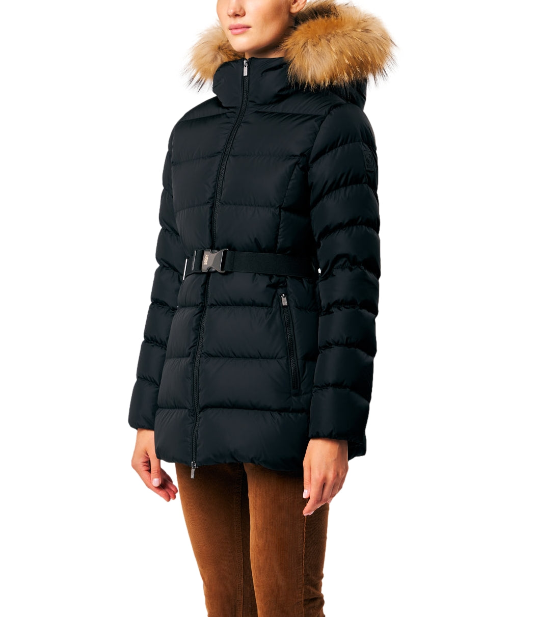 Ciesse Giacca ROSALIA REAL FUR Nero Donna
