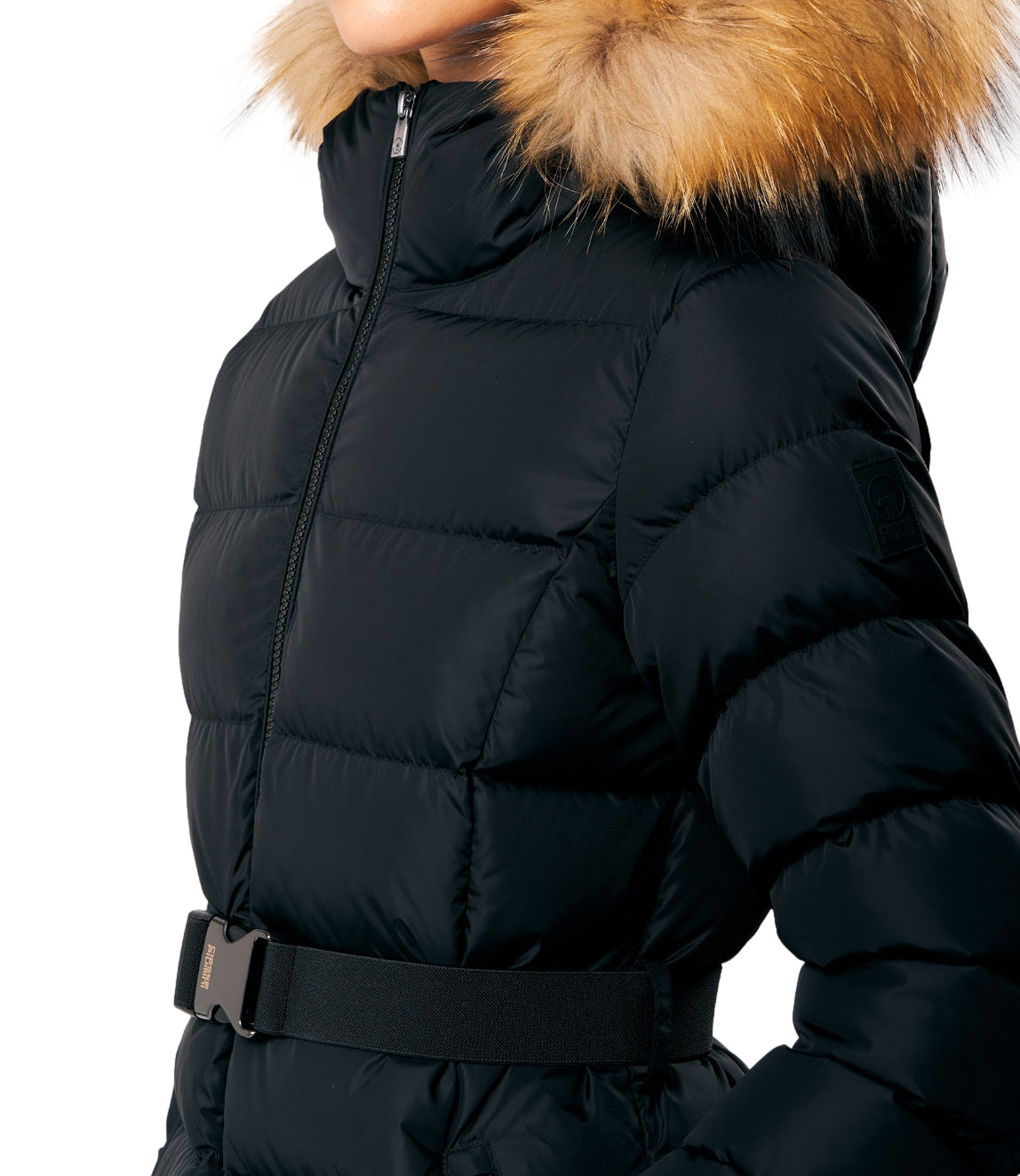 Ciesse Giacca ROSALIA REAL FUR Nero Donna
