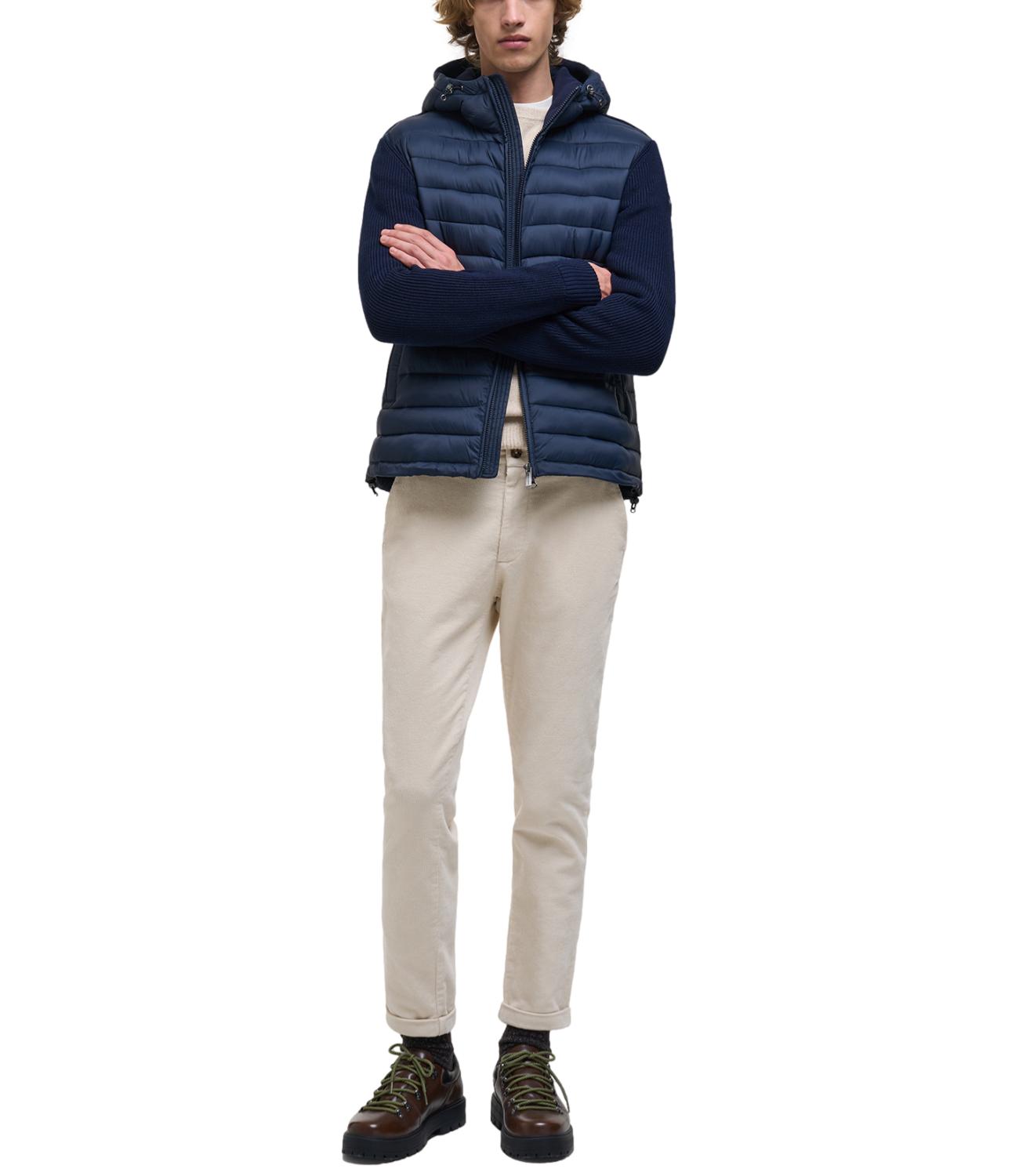 Colmar Giacca Uomo in piuma e braccia in tessuto blu