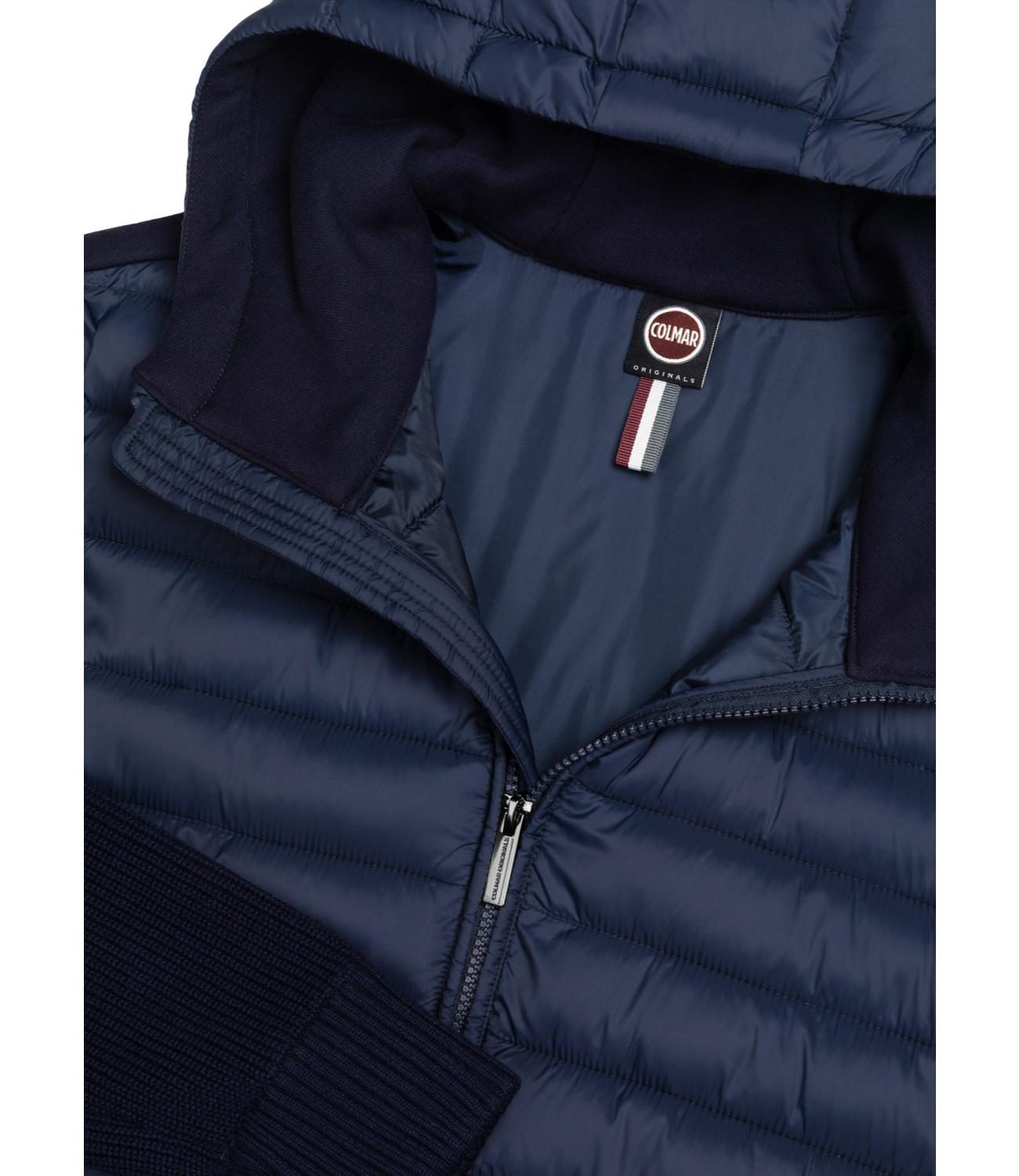 Colmar Giacca Uomo in piuma e braccia in tessuto blu