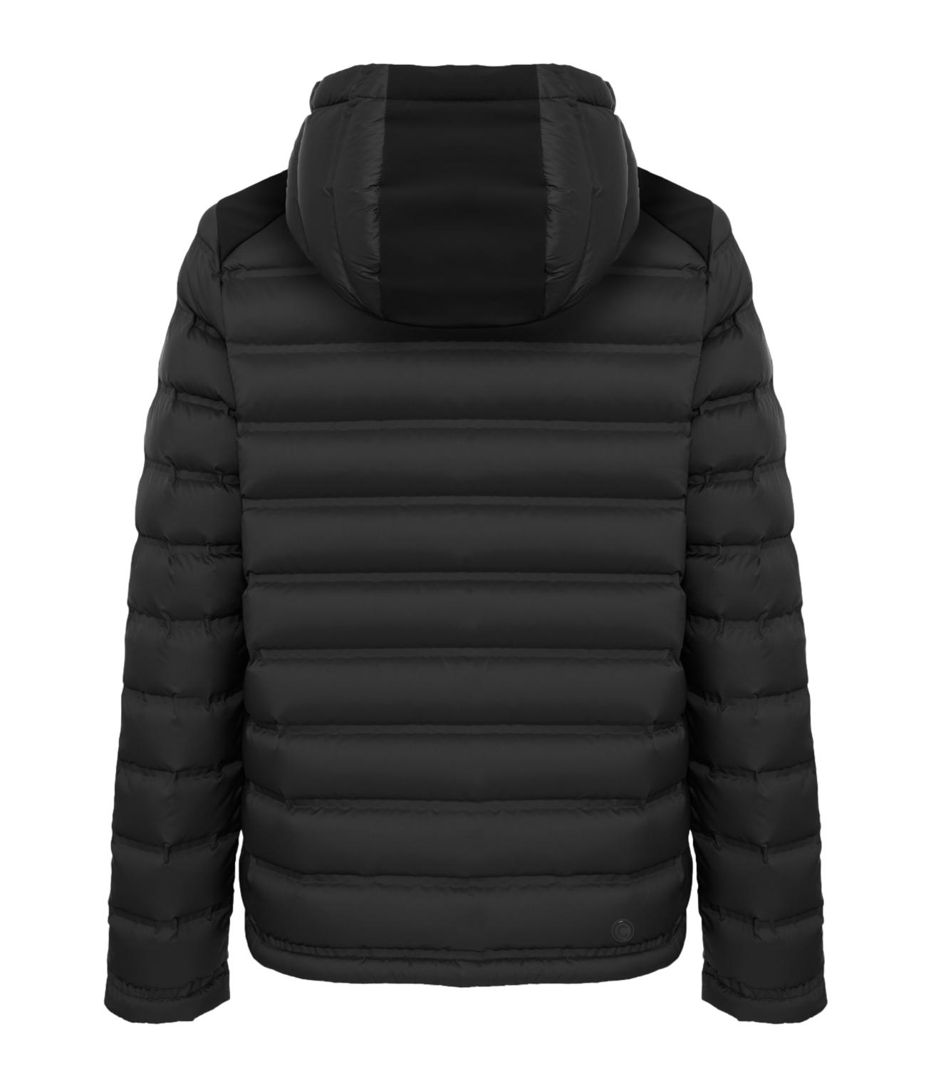 Giacca Colmar nero con cappuccio in piuma