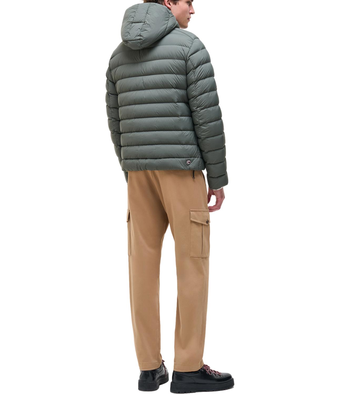 Colmar Giacca uomo in piuma verde con cappuccio e zip