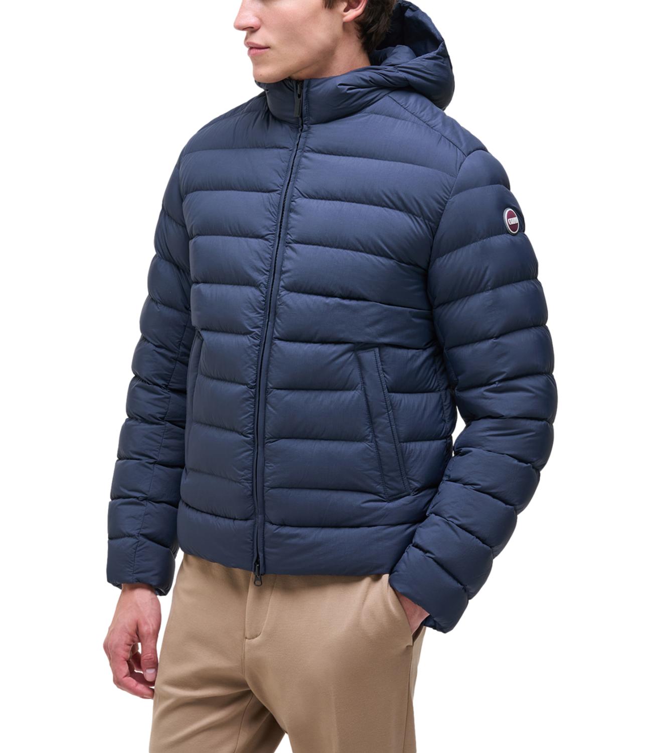 Colmar Giacca uomo in piuma blu con cappuccio e zip