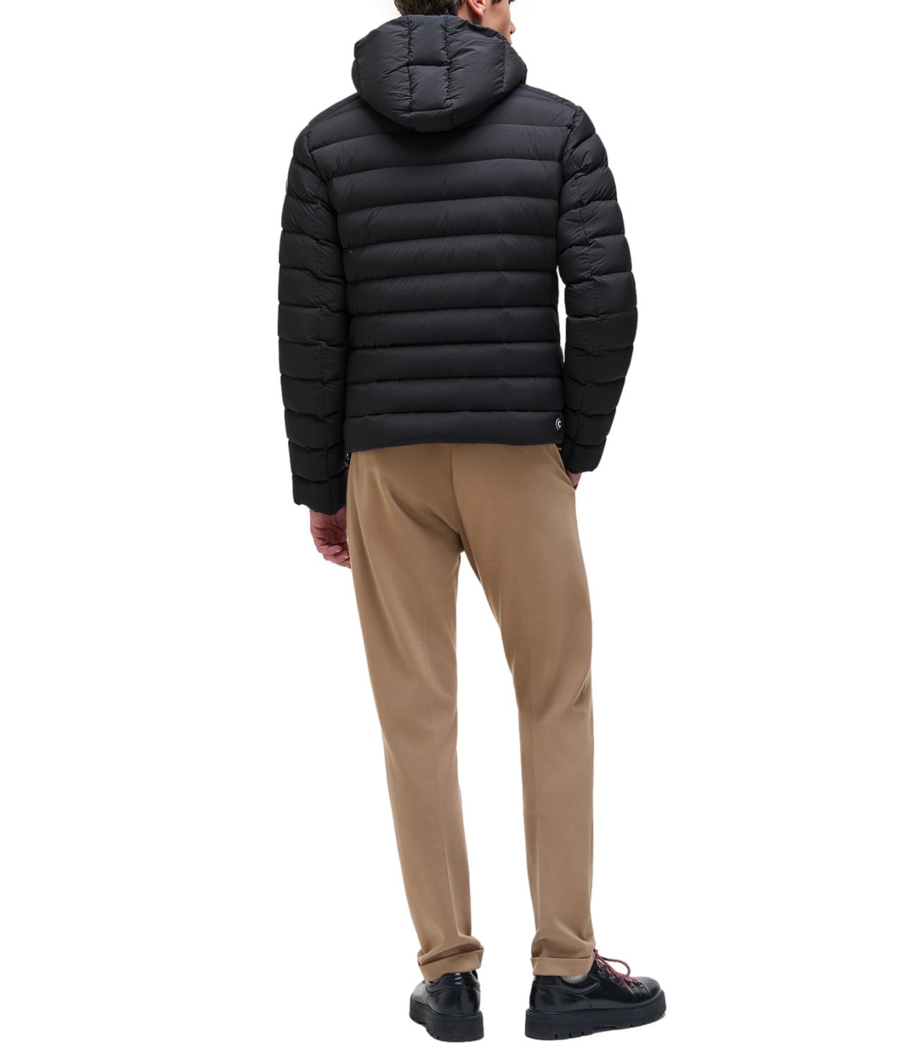 Colmar Giacca uomo in piuma nero con cappuccio e zip