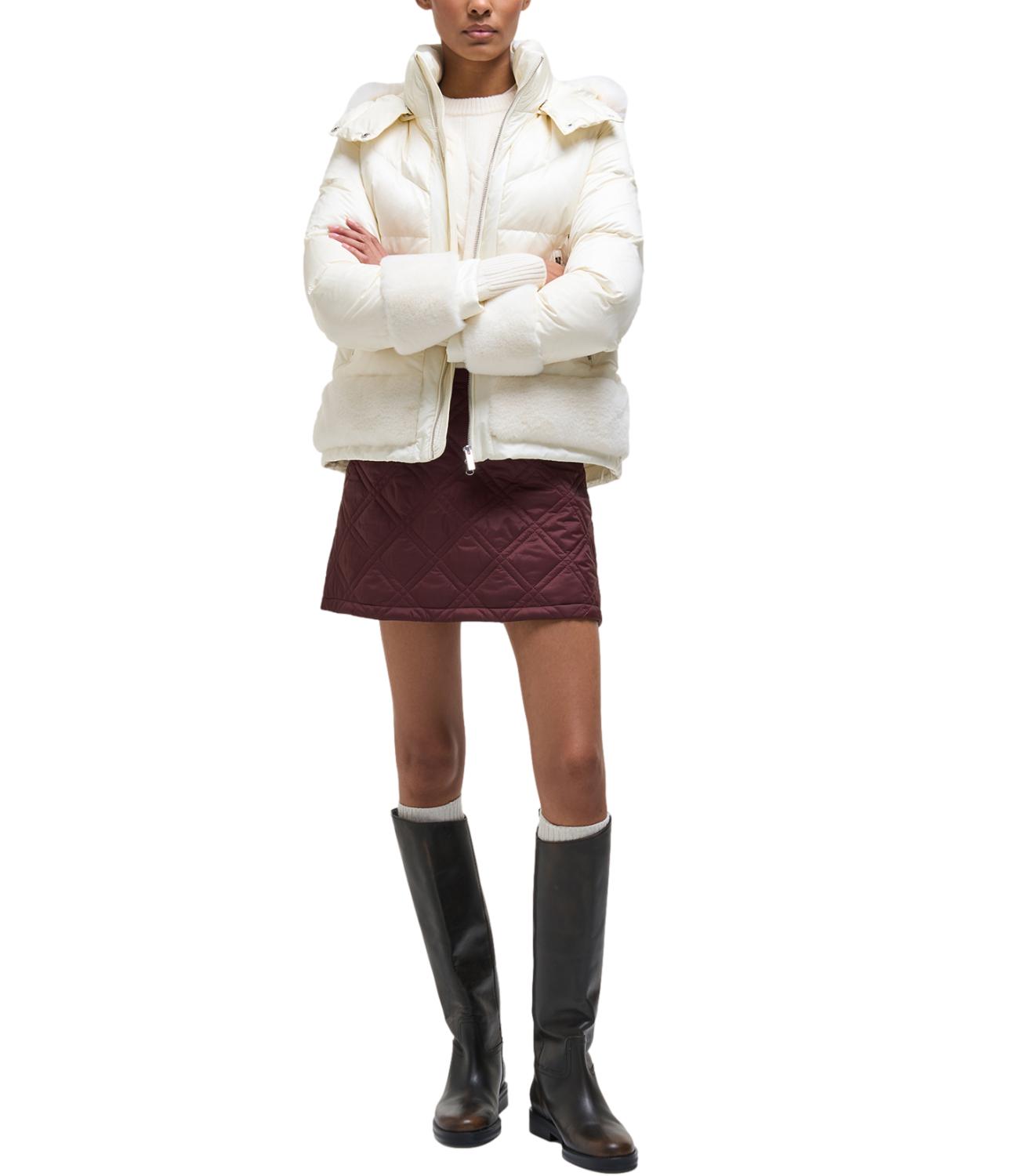 Piumino donna Colmar Originals bianco con cappuccio