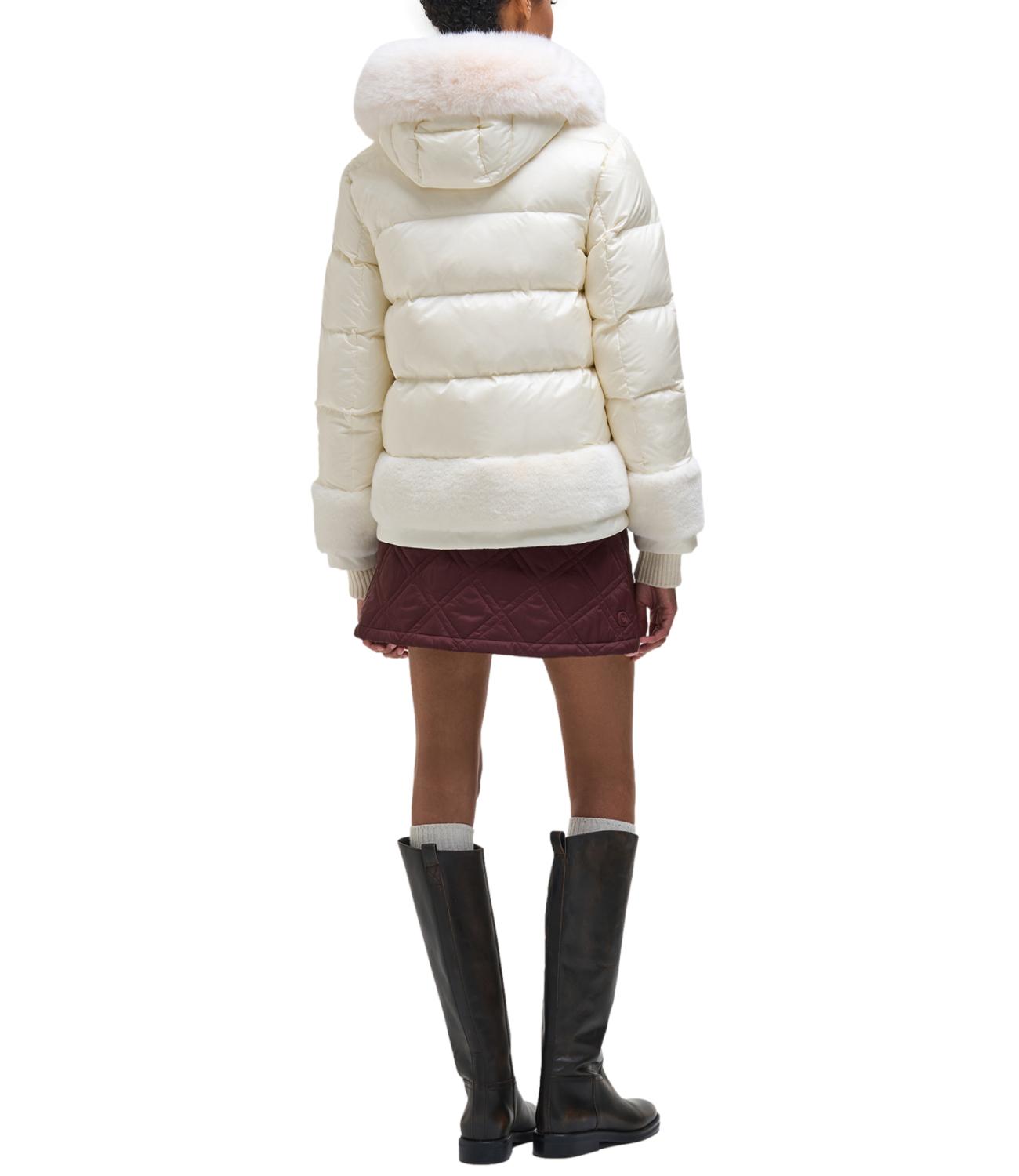 Piumino donna Colmar Originals bianco con cappuccio