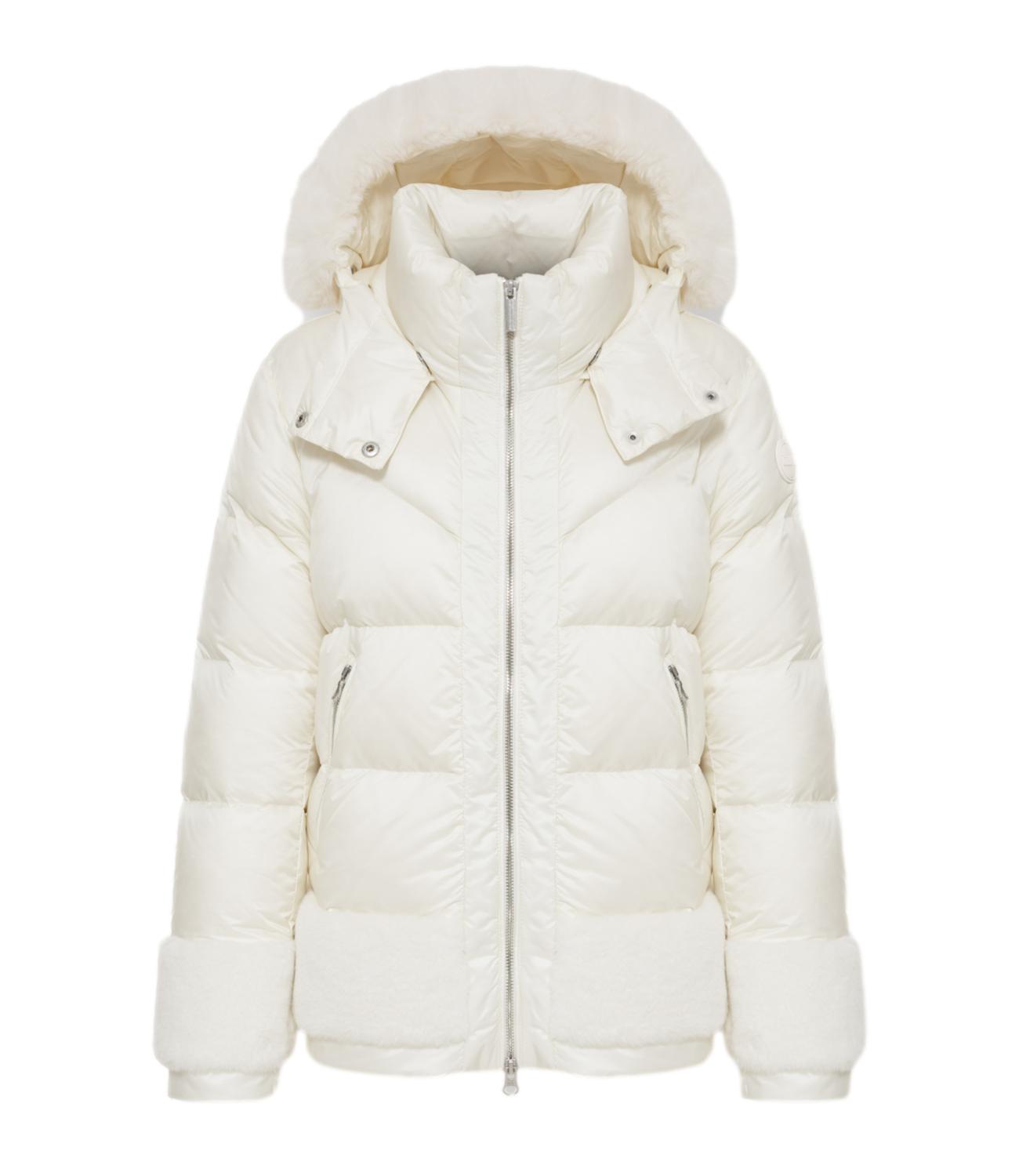 Piumino donna Colmar Originals bianco con cappuccio