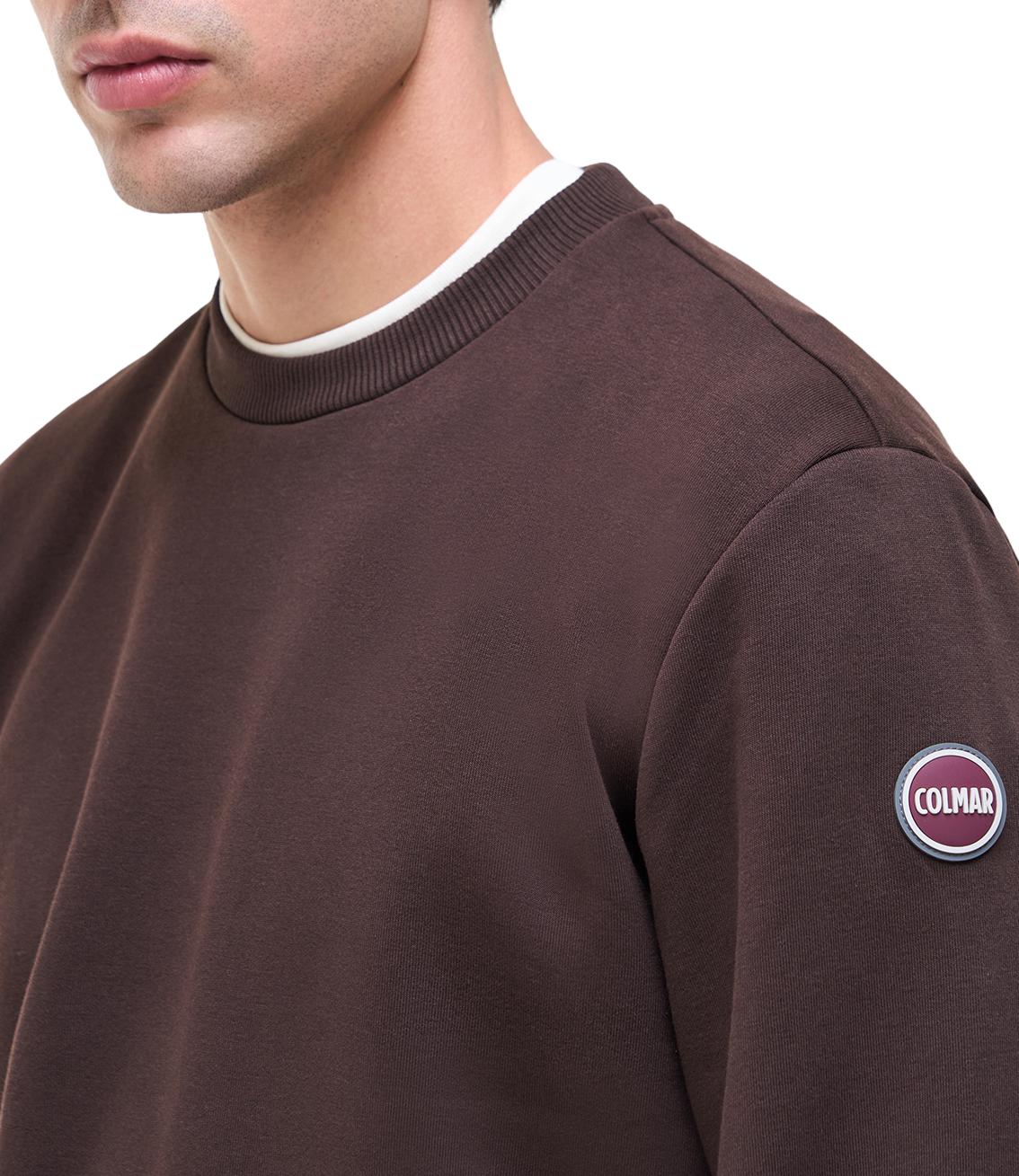 Felpa Colmar girocollo marrone bordeaux