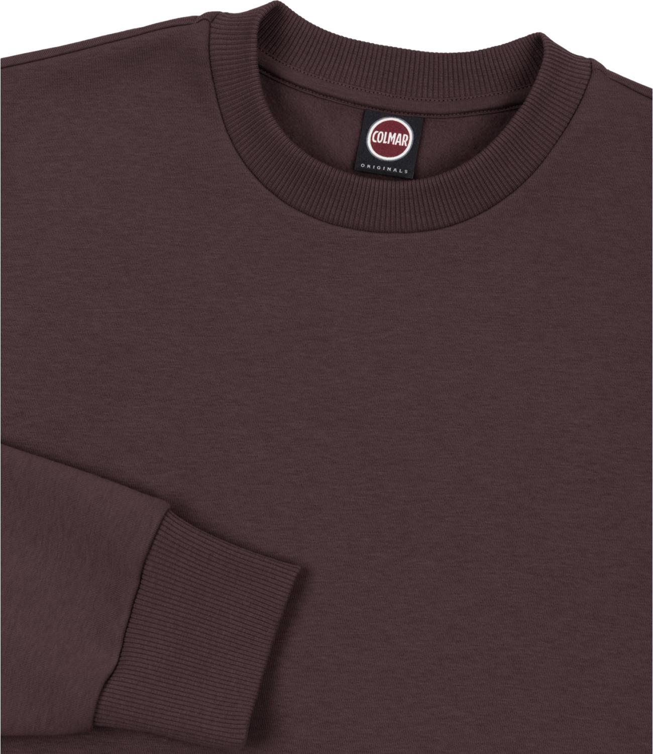 Felpa Colmar girocollo marrone bordeaux
