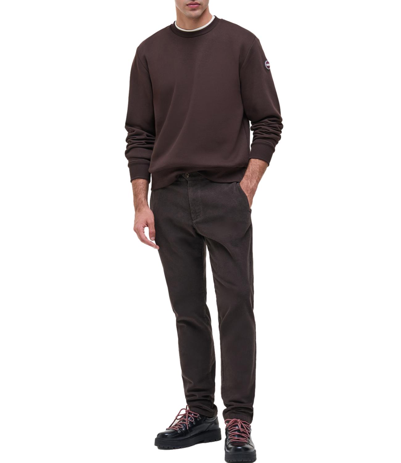 Felpa Colmar girocollo marrone bordeaux