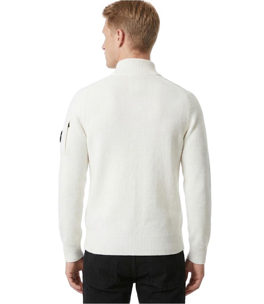 Pullover Polo collar CP Company gauze white