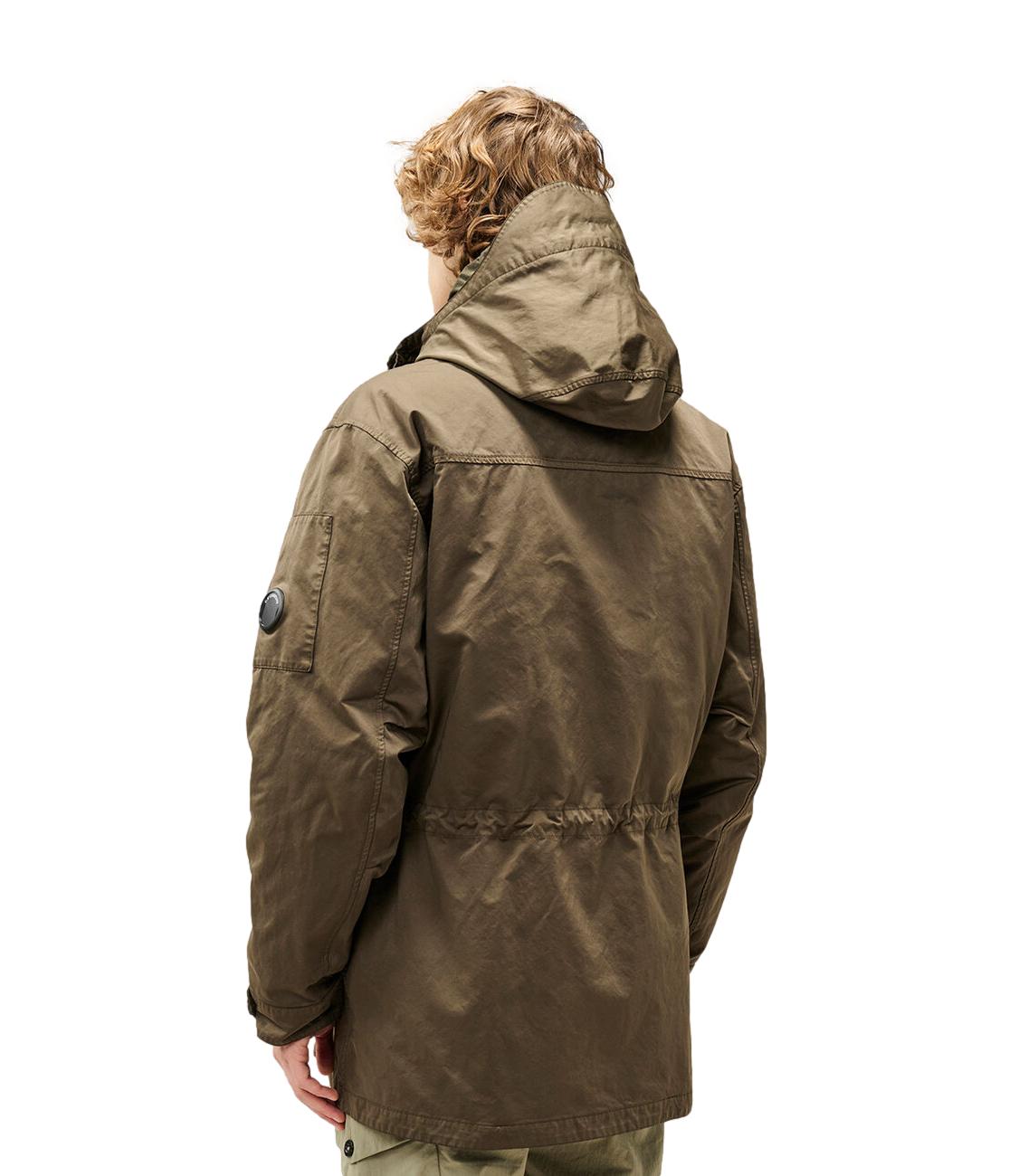 CP Company giacca lunga Micro Kei verde uomo