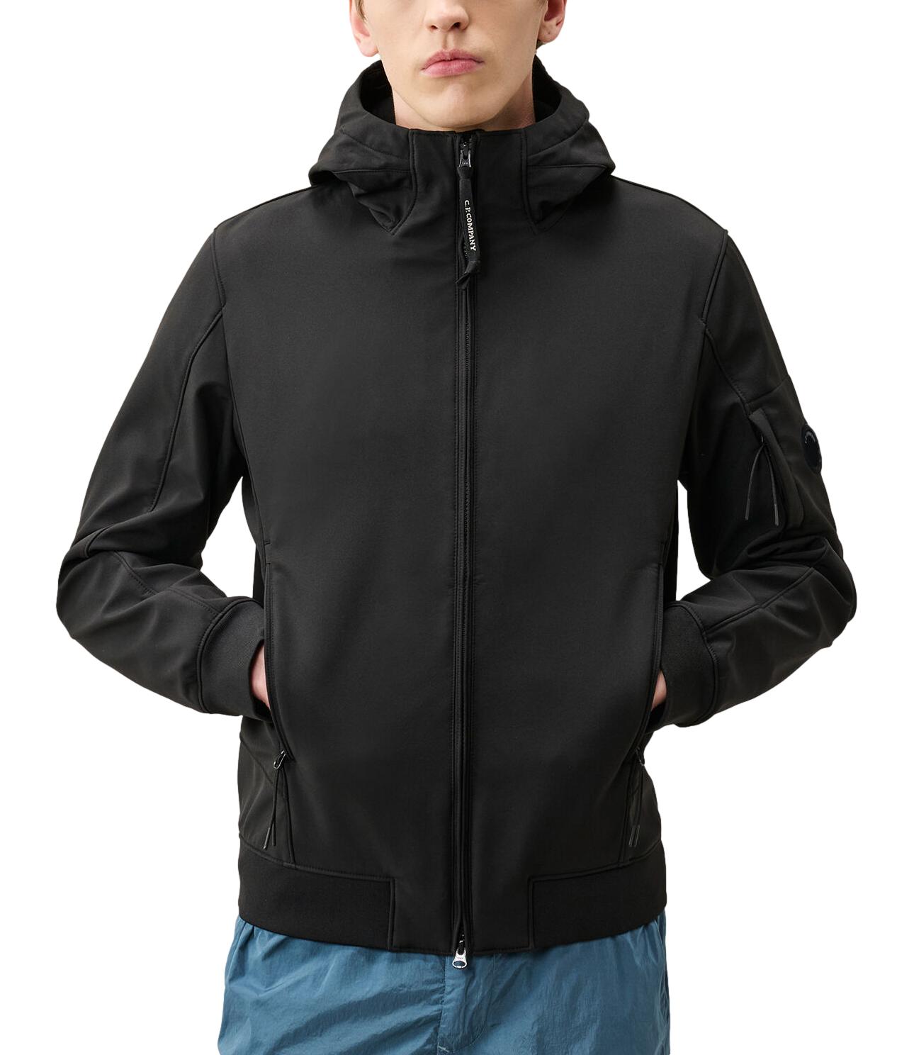 Giacca nera C.P. Shell-R Hooded Jacket uomo