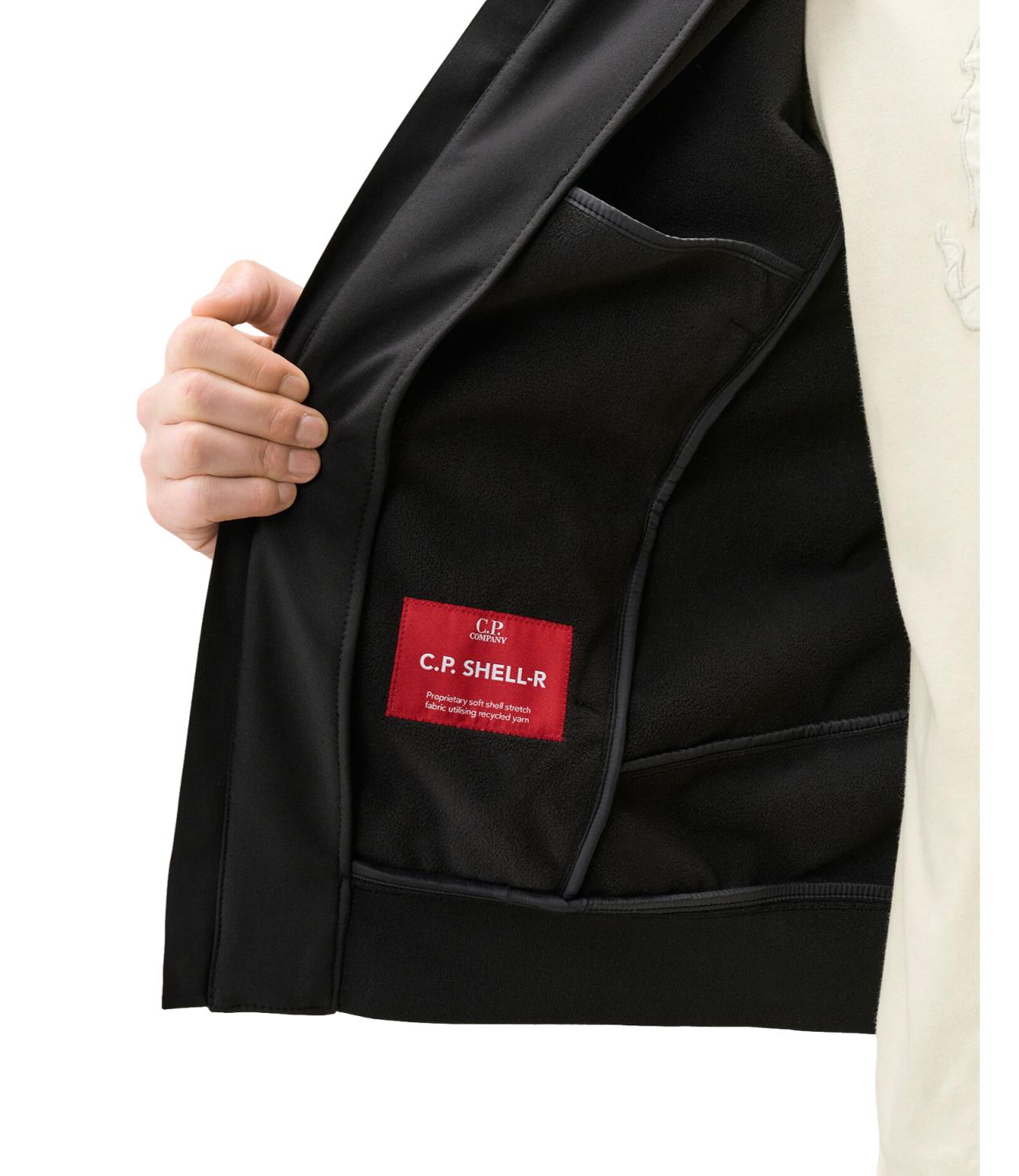 Giacca nera C.P. Shell-R Hooded Jacket uomo