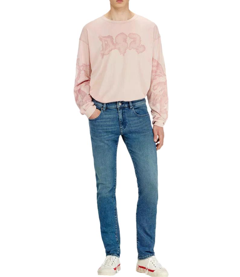 Jeans Diesel 2019 D-STRUKT denim blu medio uomo
