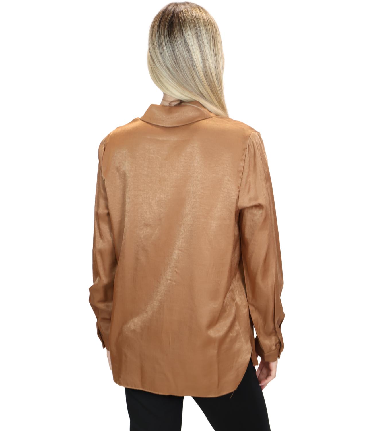 Dixie Camicia Rosso Tabacco Donna